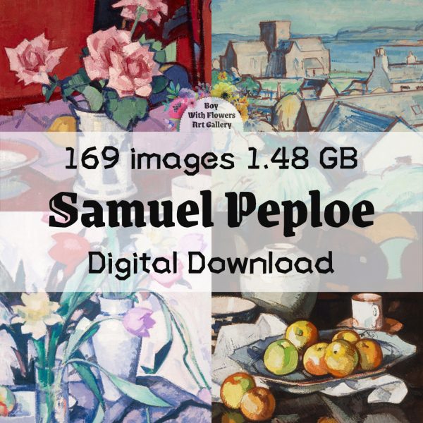 169 digital images of Samuel Peploe paintings, people landscape still life material